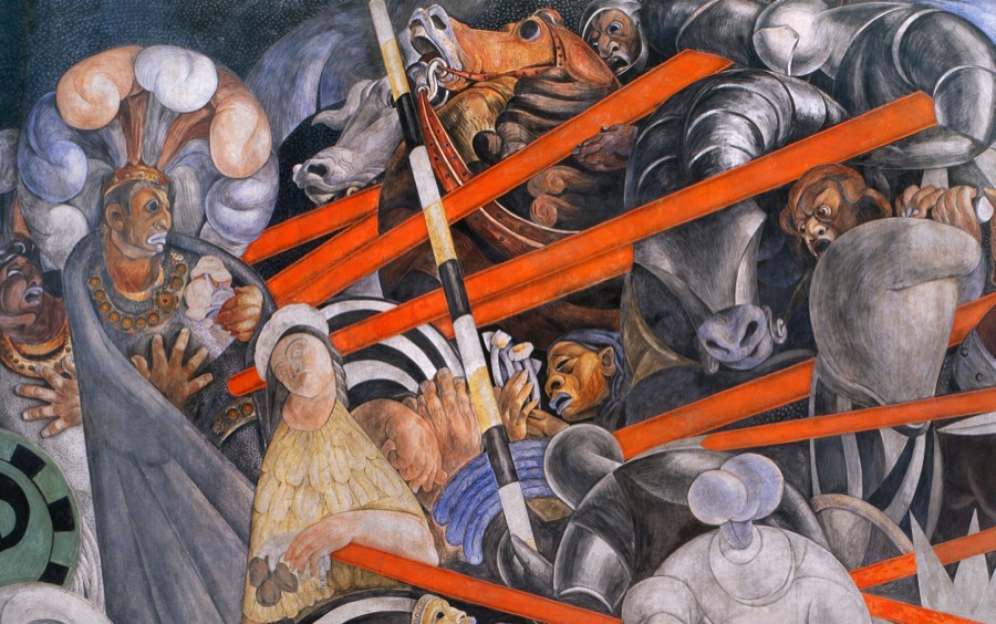 The Massacre in the Main Temple, 1922–1924. Detail from upper middle.
