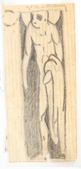Pencil on paper.  St Barthélemy.  Jean Charlot.